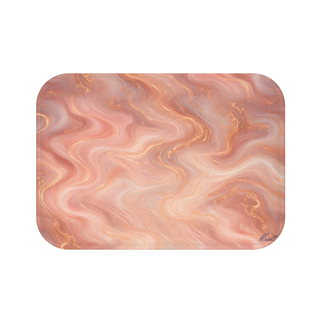 Rose Gold Marble Bath Mat