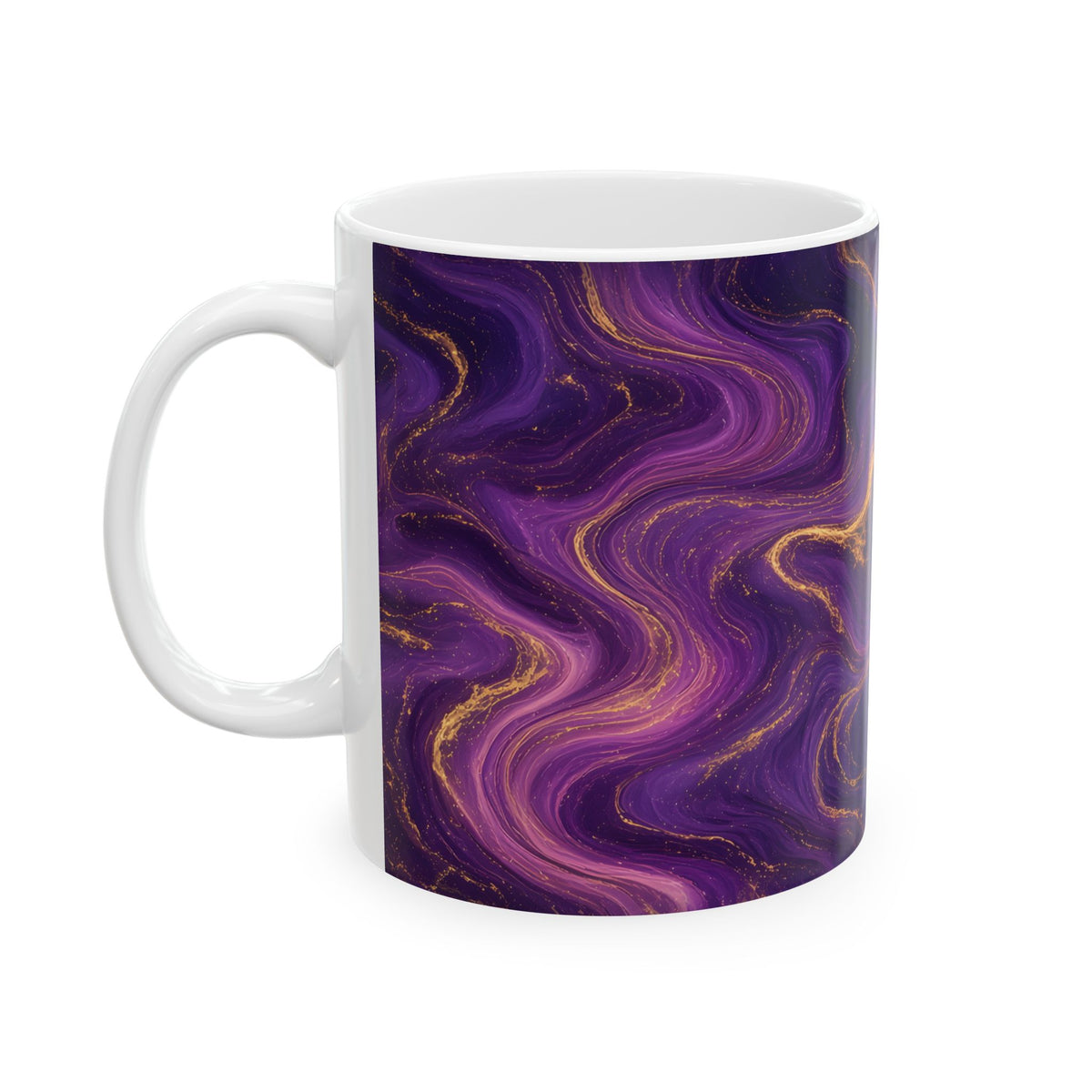 Royal Purple Marble Mug