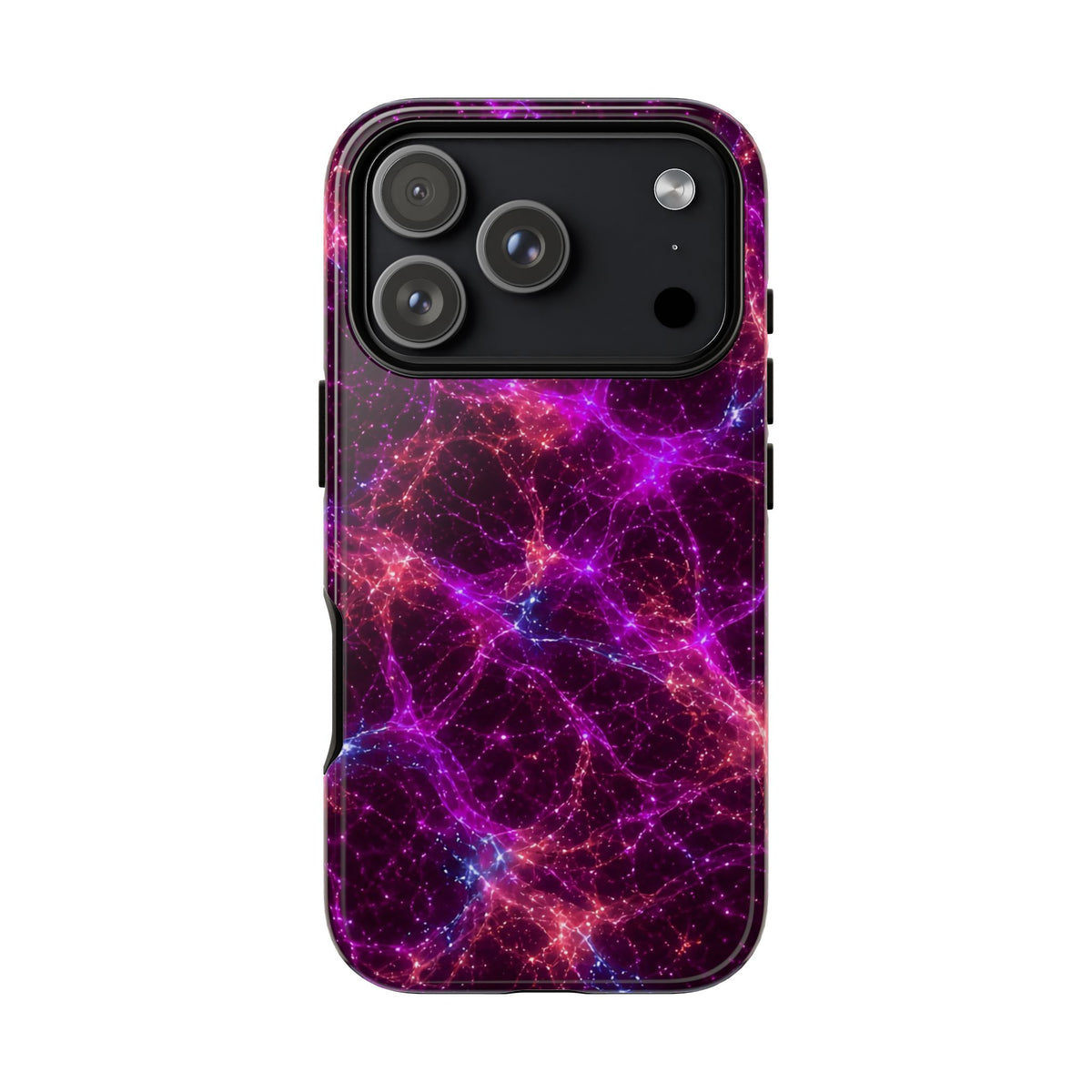 Neon Mycelium - Ember Orchid Phone Case