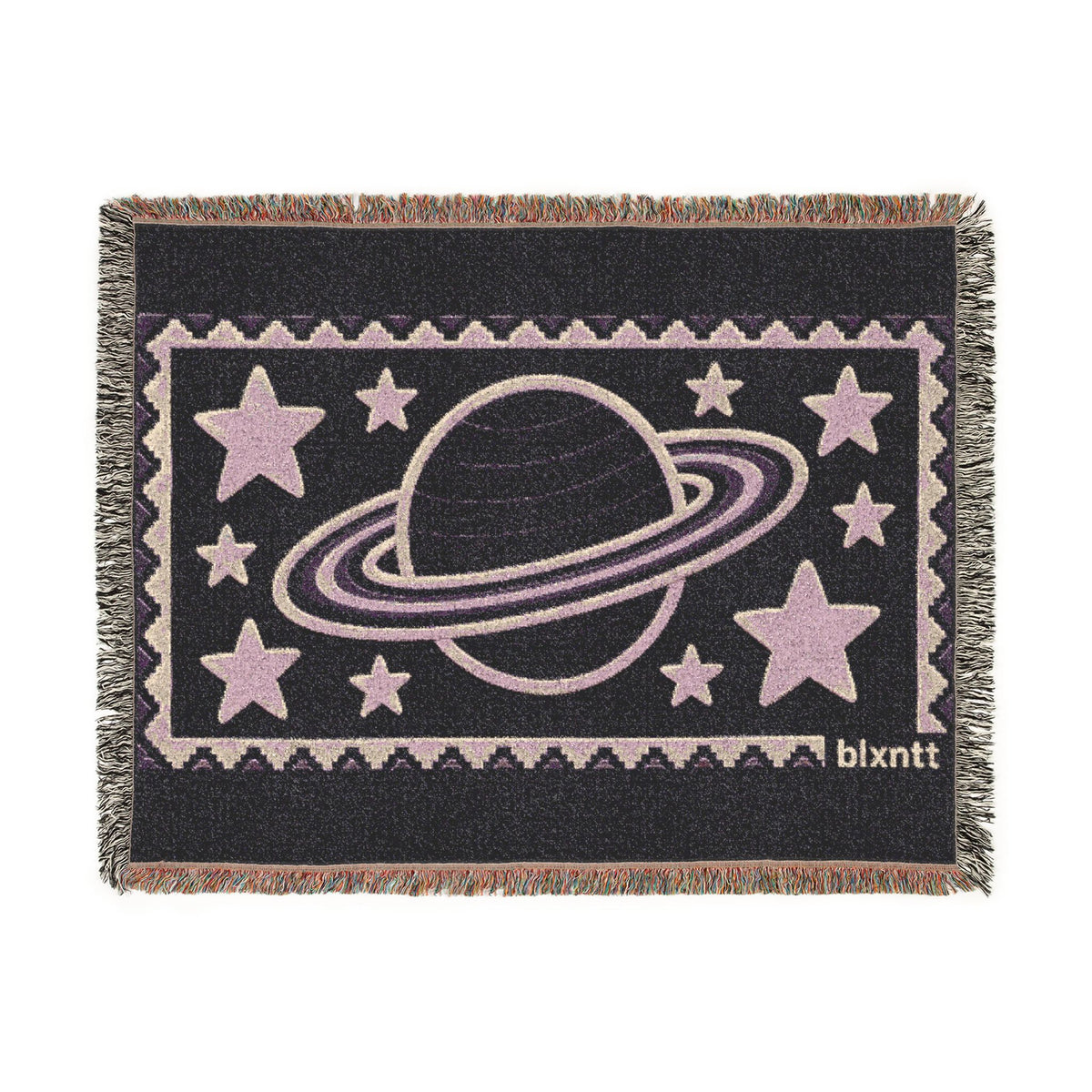 BLXNTT Purple Hippie Woven Blanket #3