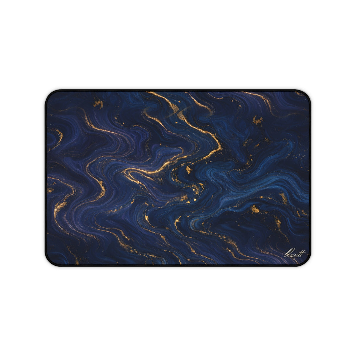 Navy & Gold Marble Desk Mat