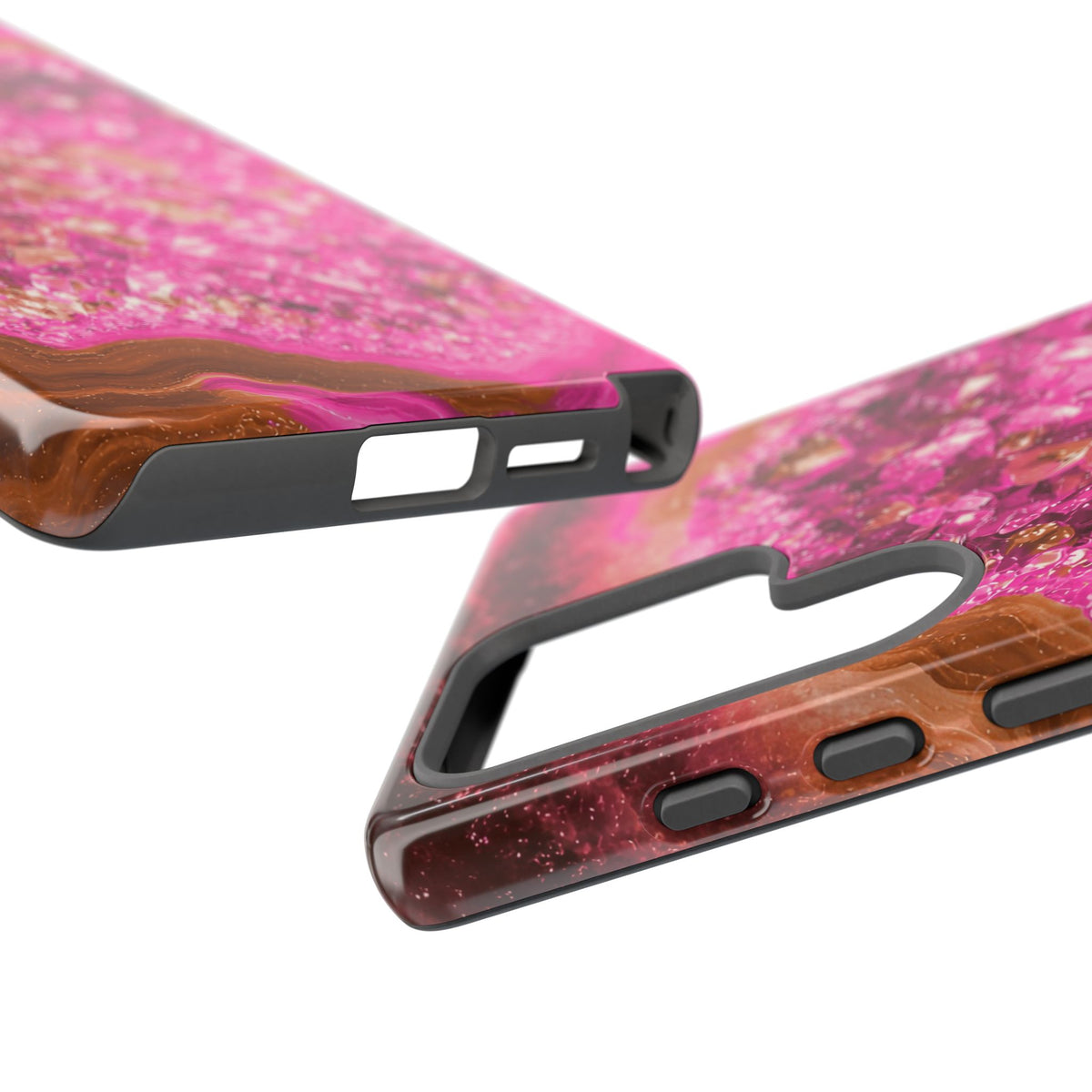 Geode Core - Terracotta Neon Phone Case