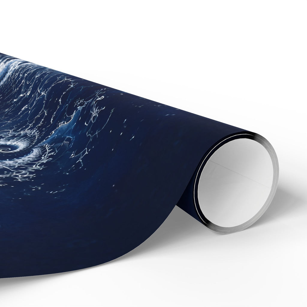 Copper Infinity - Ice Blue & Silver Wrapping Paper