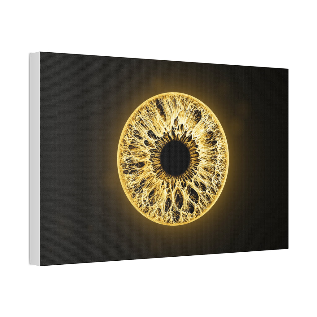 BLXNTT Iris – Lace Web Molten Gold Glossy Canvas