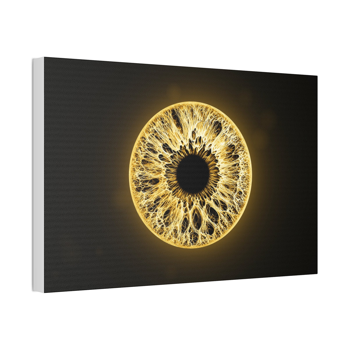 BLXNTT Iris – Lace Web Molten Gold Glossy Canvas