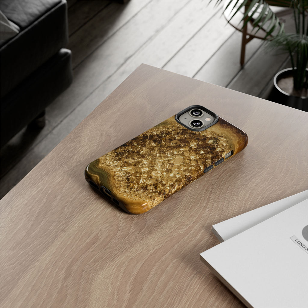 Geode Core - Gold Vein Phone Case