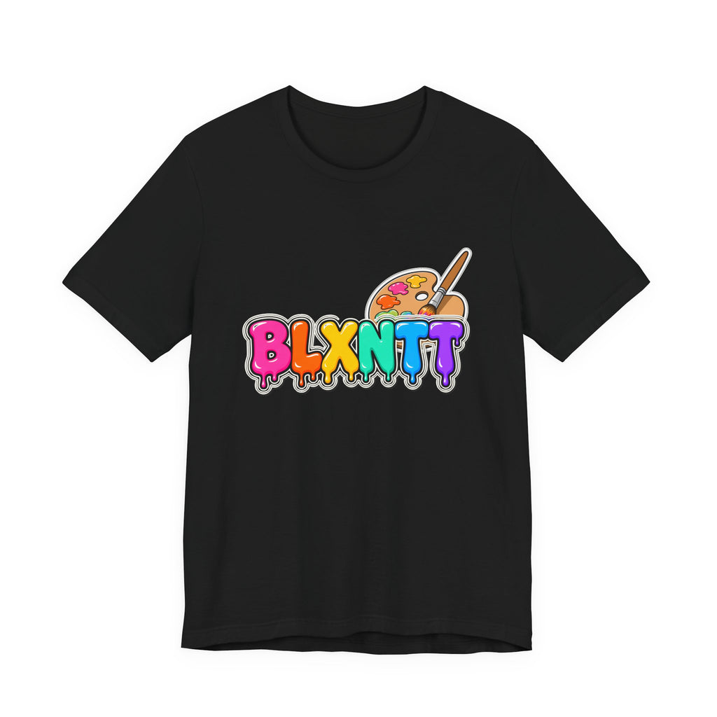 BLXNTT Paint Spill Tee - Rainbow (Black)