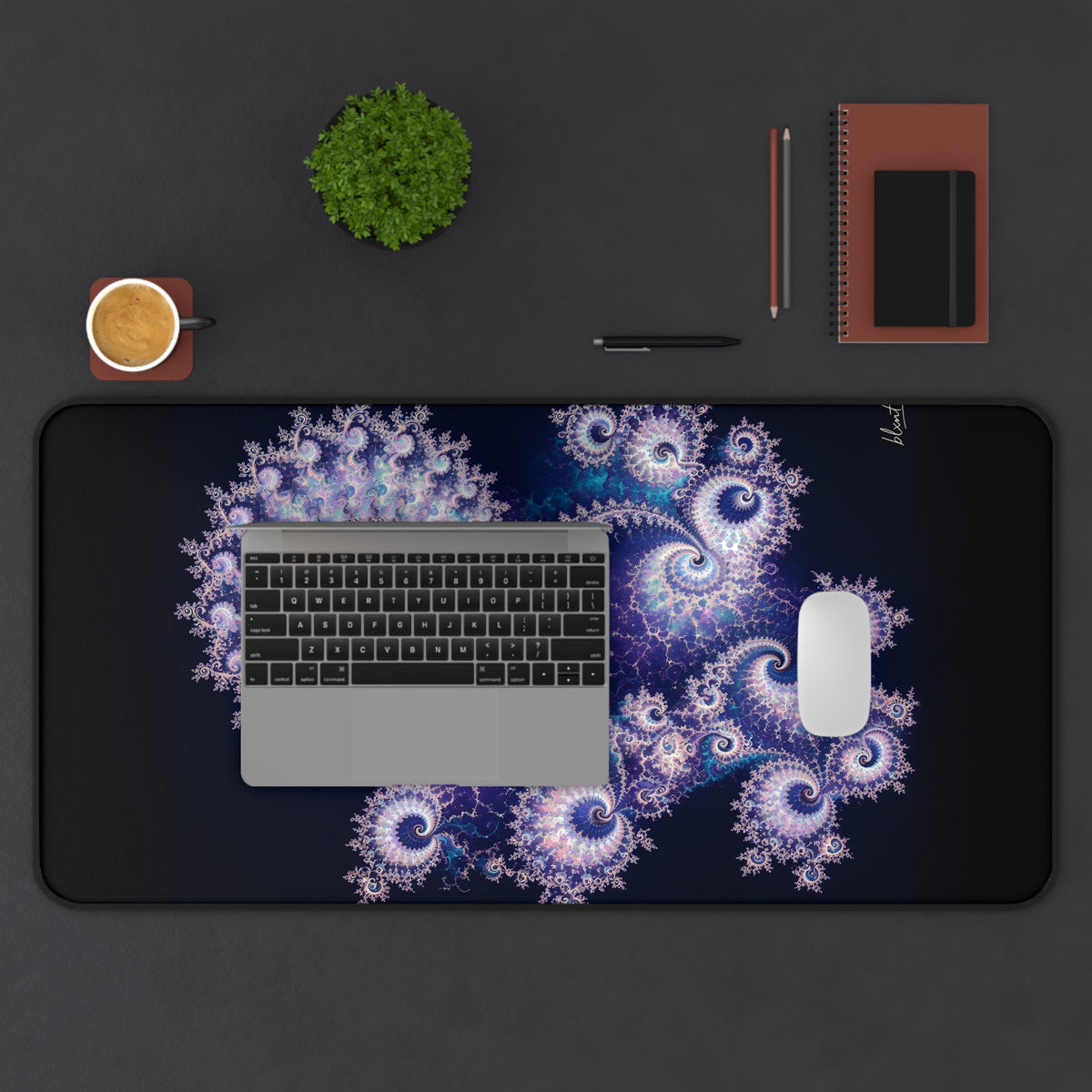 Copper Infinity - Holographic Opal Desk Mat