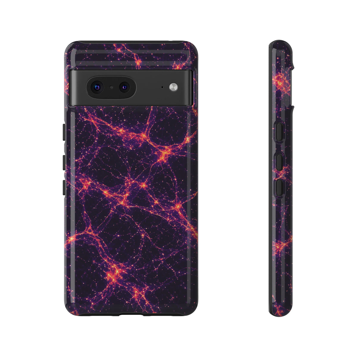 Neon Mycelium - Sunset Synapse Phone Case