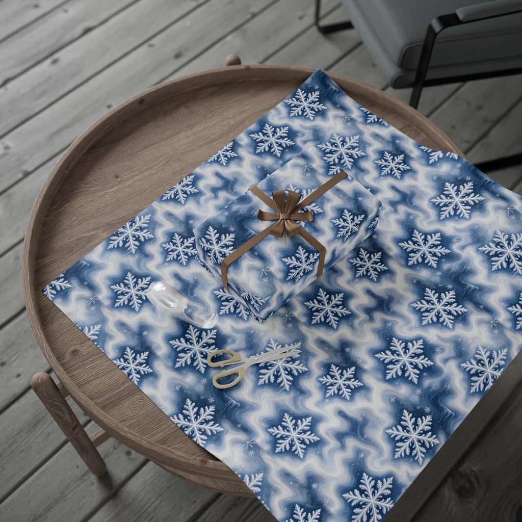 Snowflake Trippy Christmas Wrapping Paper