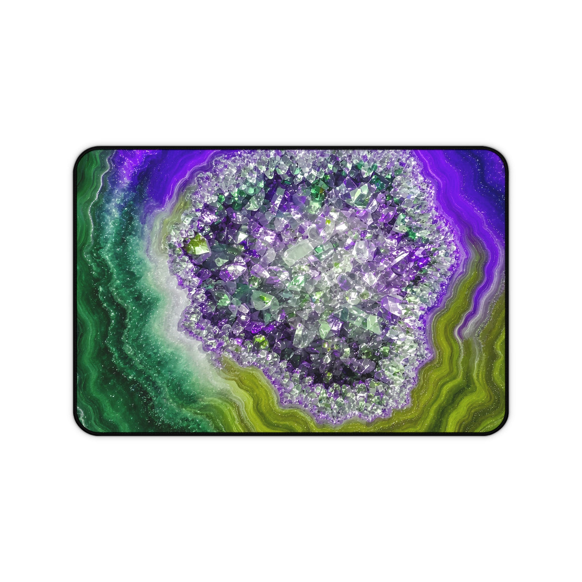 Geode Core - Ruby Emerald Desk Mat