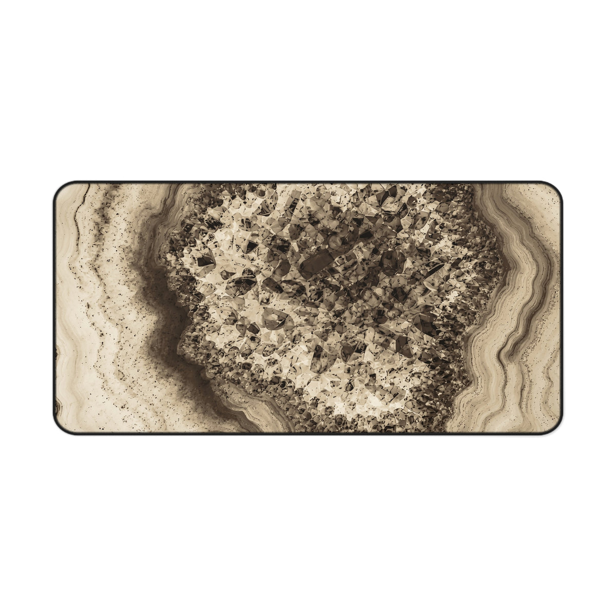 Geode Core - Ink on Paper Desk Mat