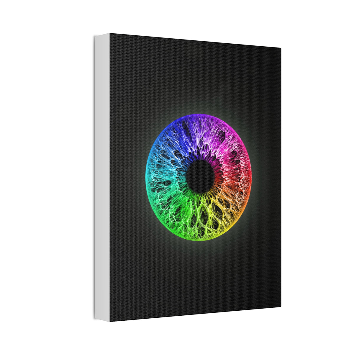 BLXNTT Iris – Lace Web Rainbow Sectors Glossy Canvas