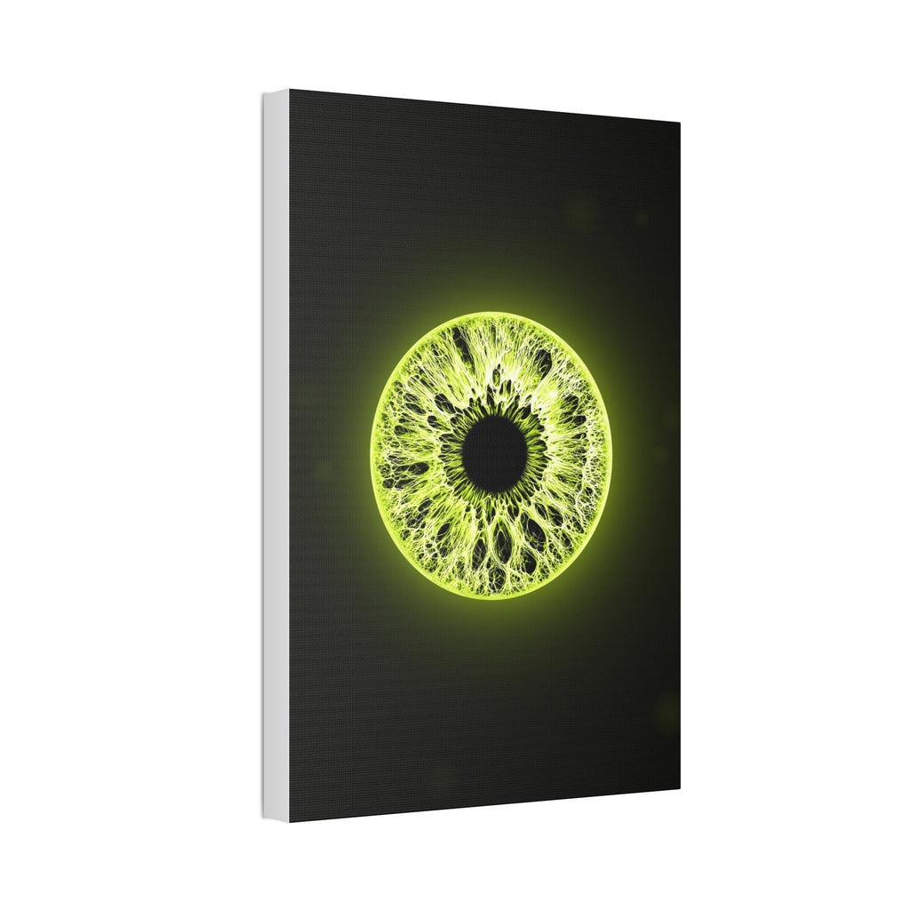 BLXNTT Iris – Lace Web Toxic Chartreuse Glossy Canvas