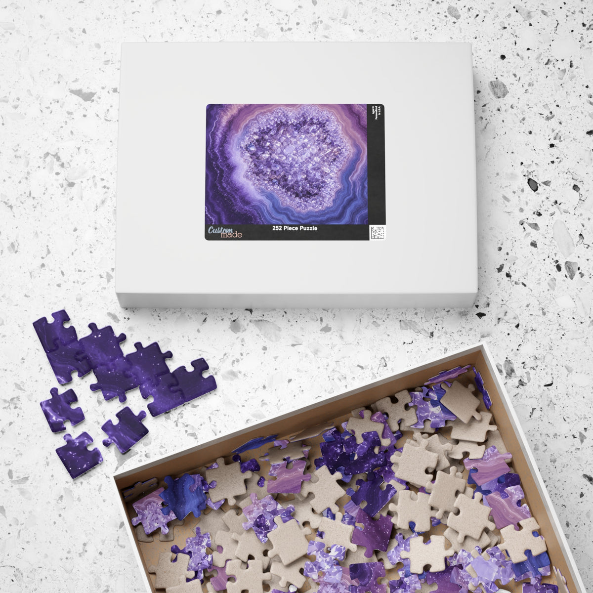 Geode Core - Lilac Dream Jigsaw Puzzle
