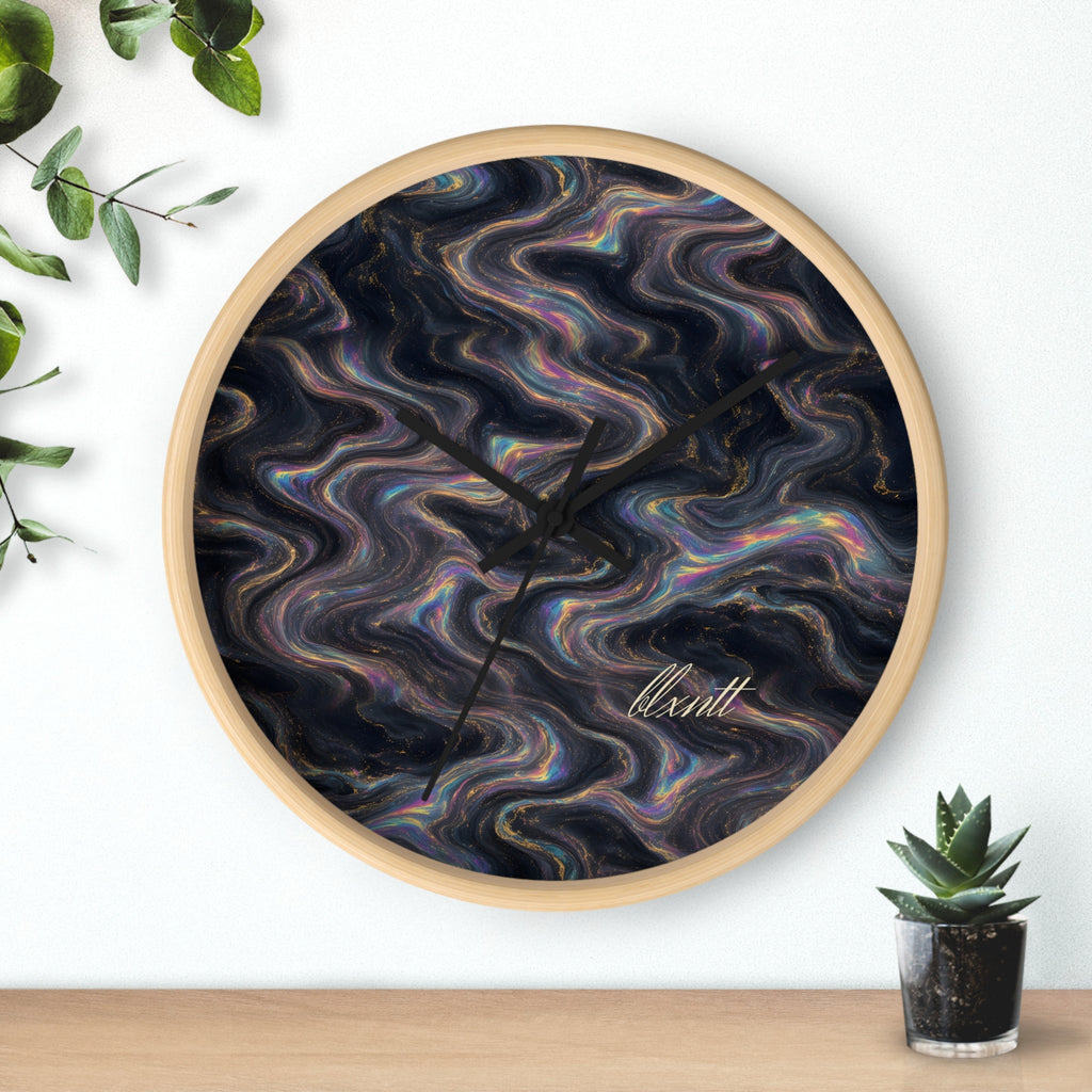 Galaxy Iridescent Marble Wall Clock