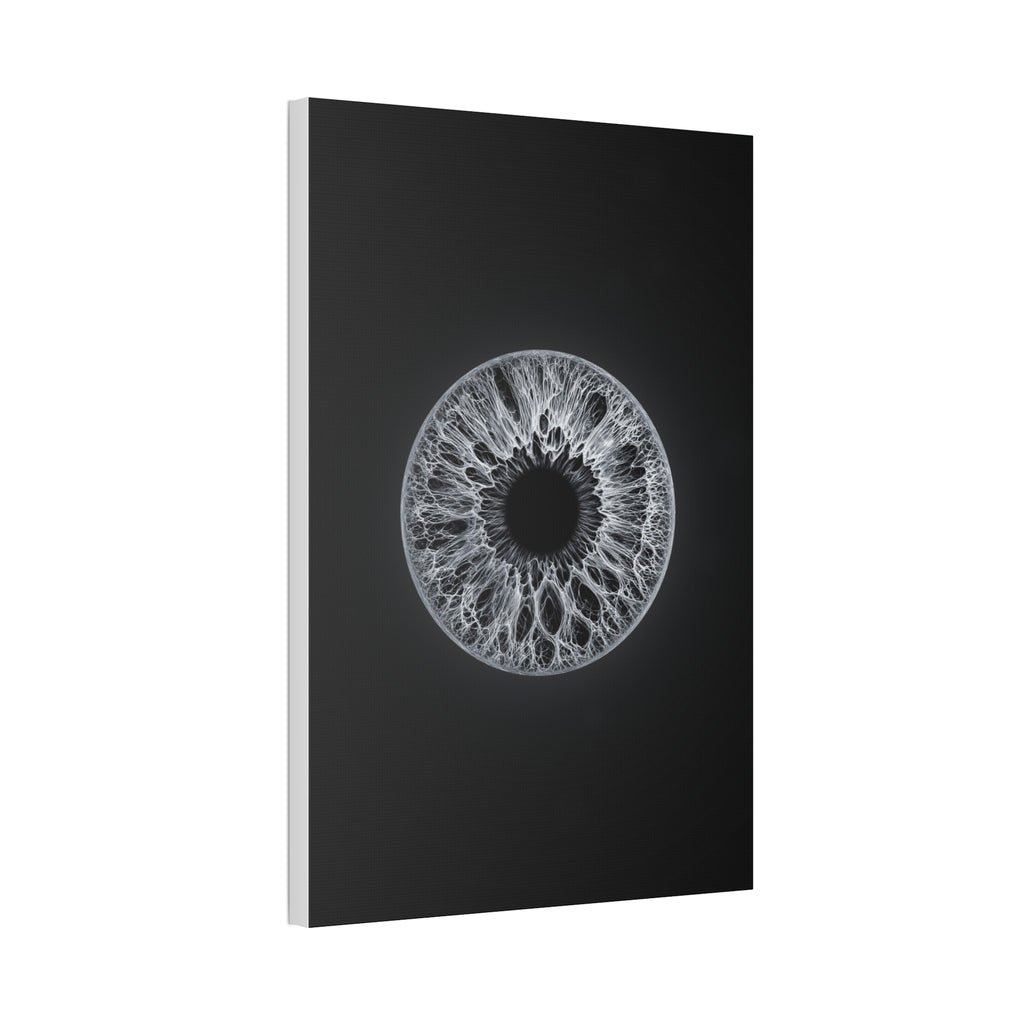 BLXNTT Iris – Lace Web Gray Glossy Canvas