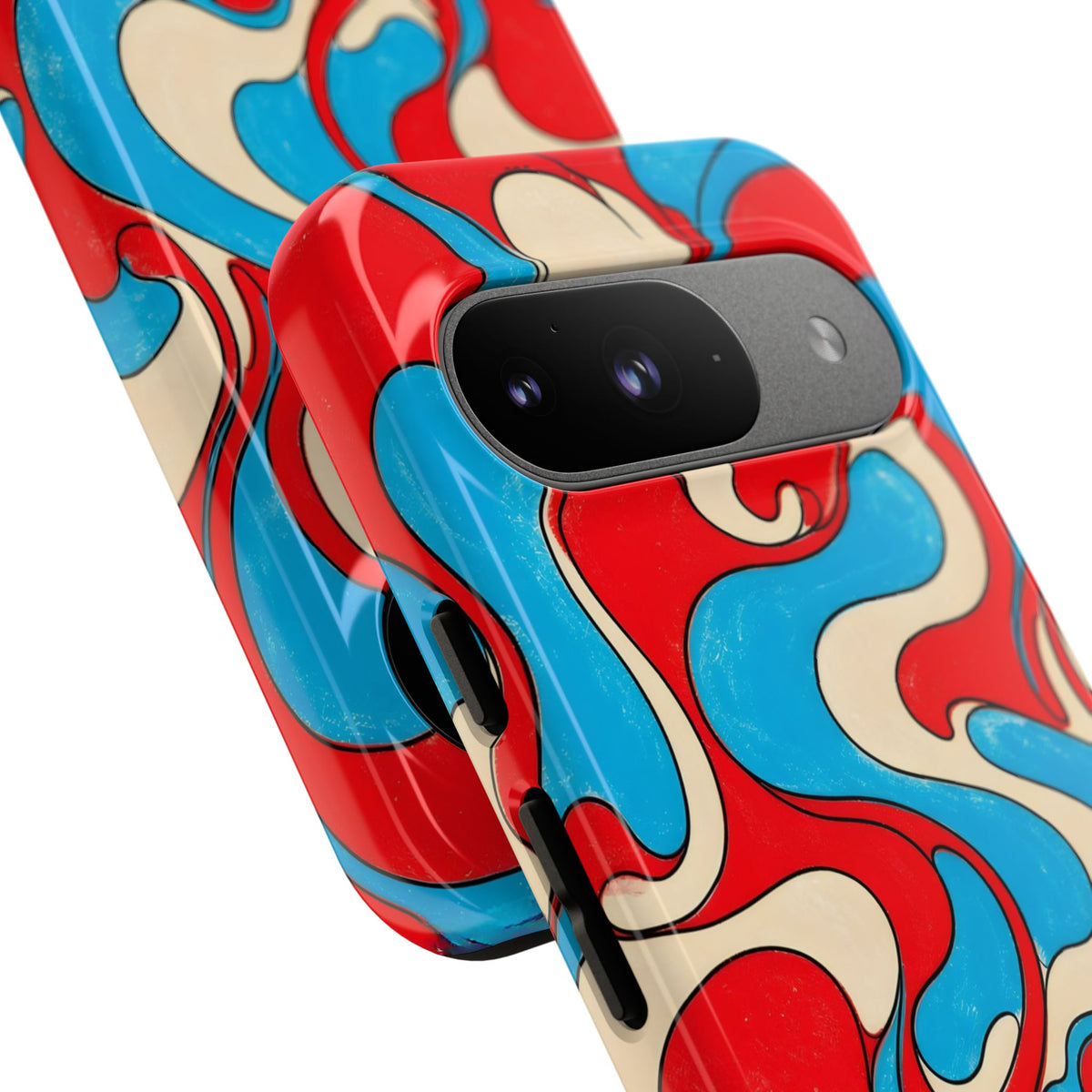 Fillmore Flow - Red, Cyan & Cream Phone Case