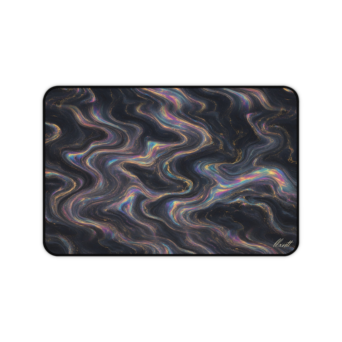 Galaxy Iridescent Marble Desk Mat