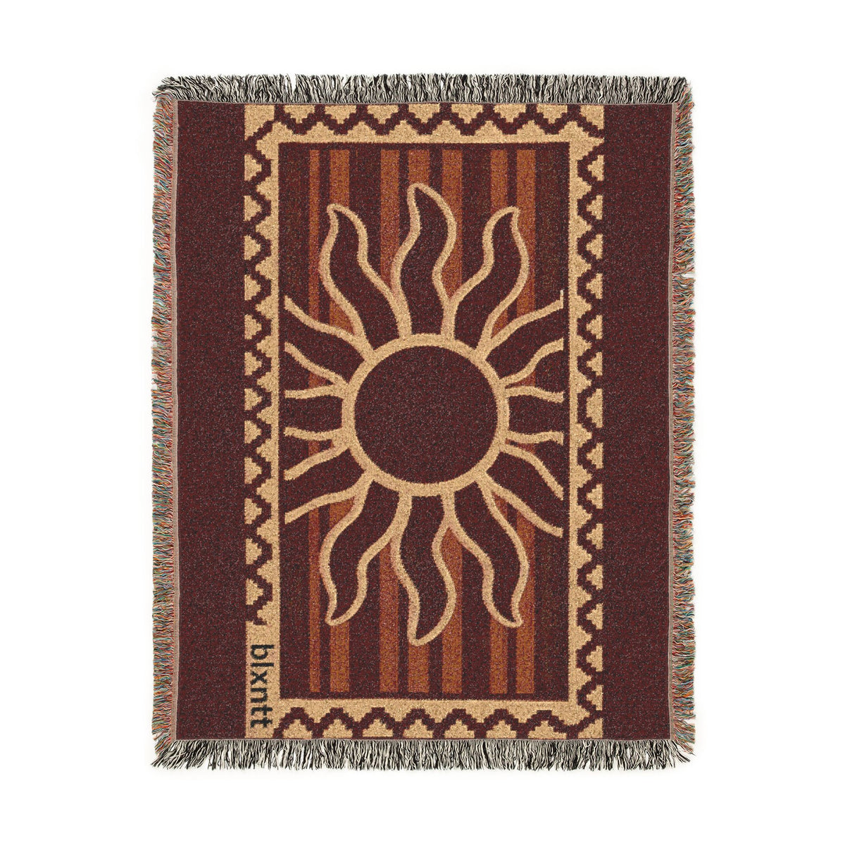 BLXNTT Red Hippie Woven Blanket #4