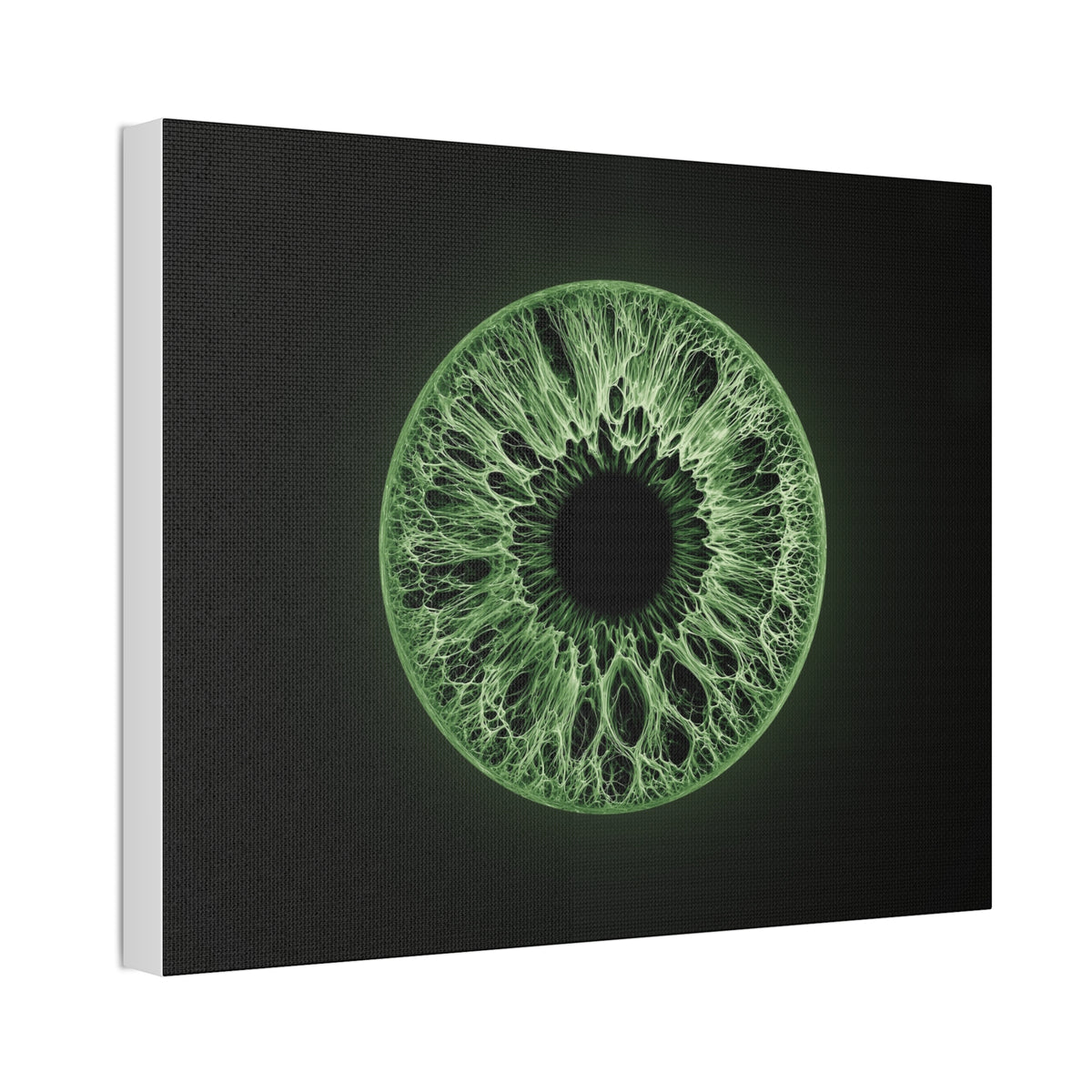 BLXNTT Iris – Lace Web Green Glossy Canvas