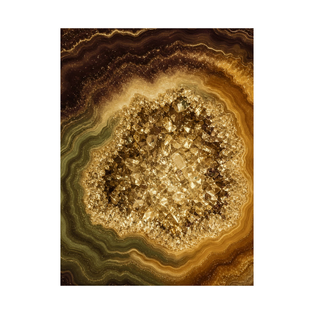 Geode Core - Gold Vein Poster