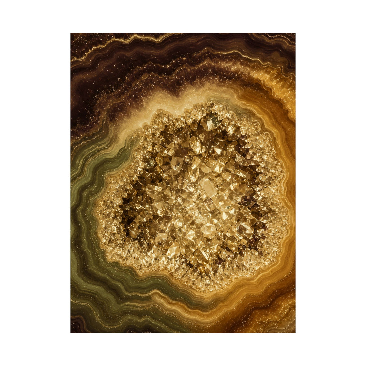 Geode Core - Gold Vein Poster
