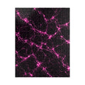 Neon Mycelium - Hot Pink Pulse Jigsaw Puzzle