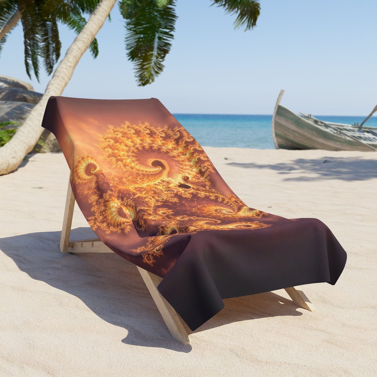 Copper Infinity - Golden Hour Beach Towel