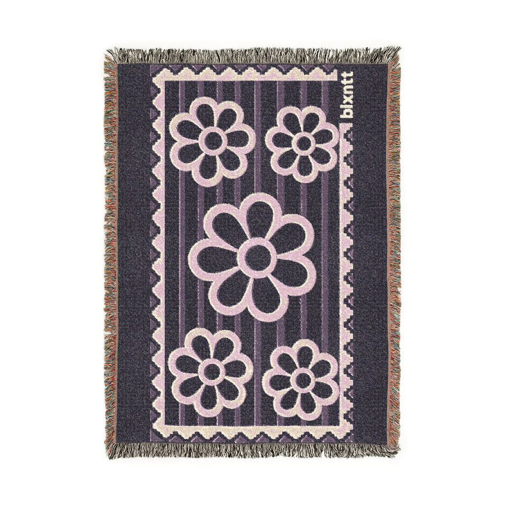 BLXNTT Purple Hippie Woven Blanket #2