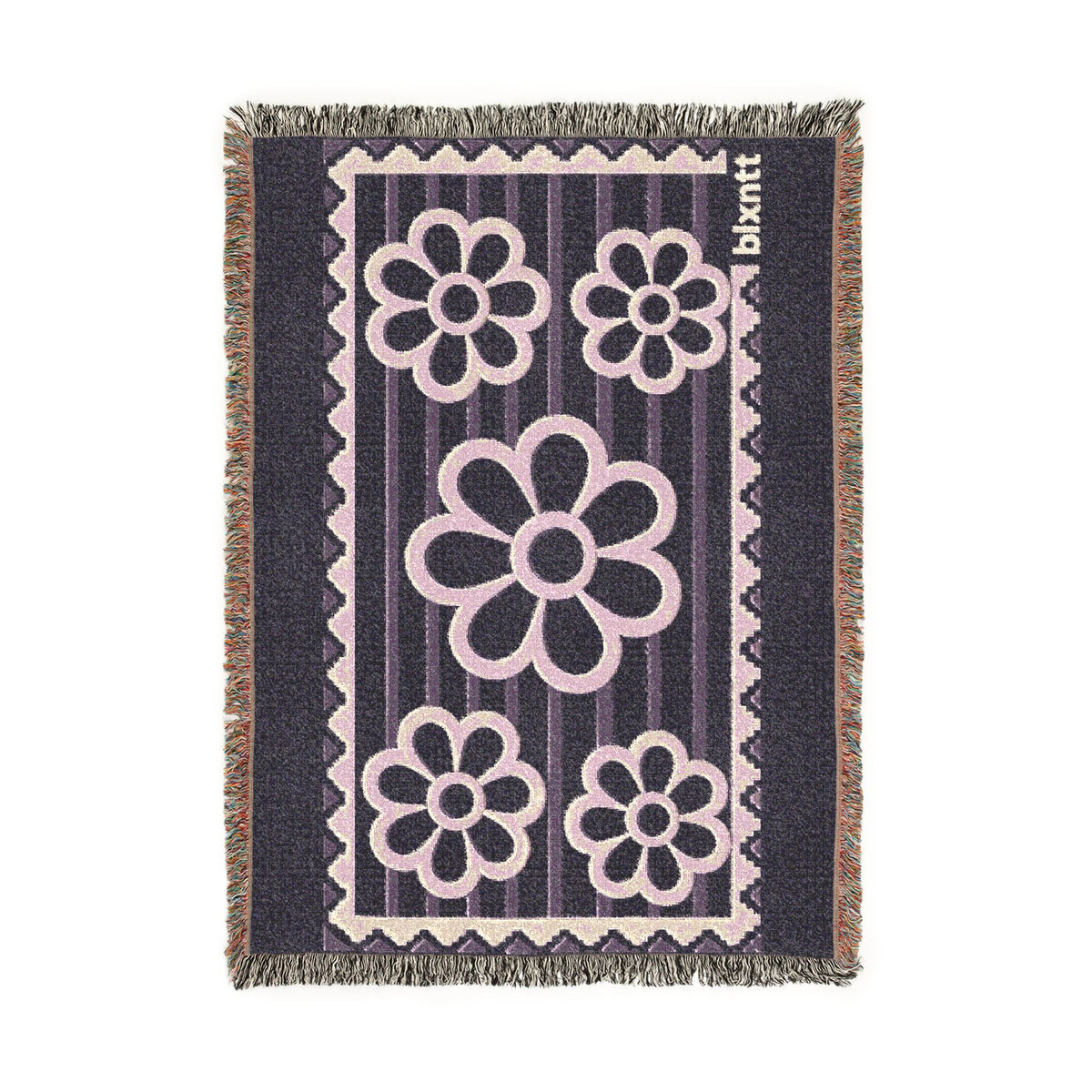 BLXNTT Purple Hippie Woven Blanket #2