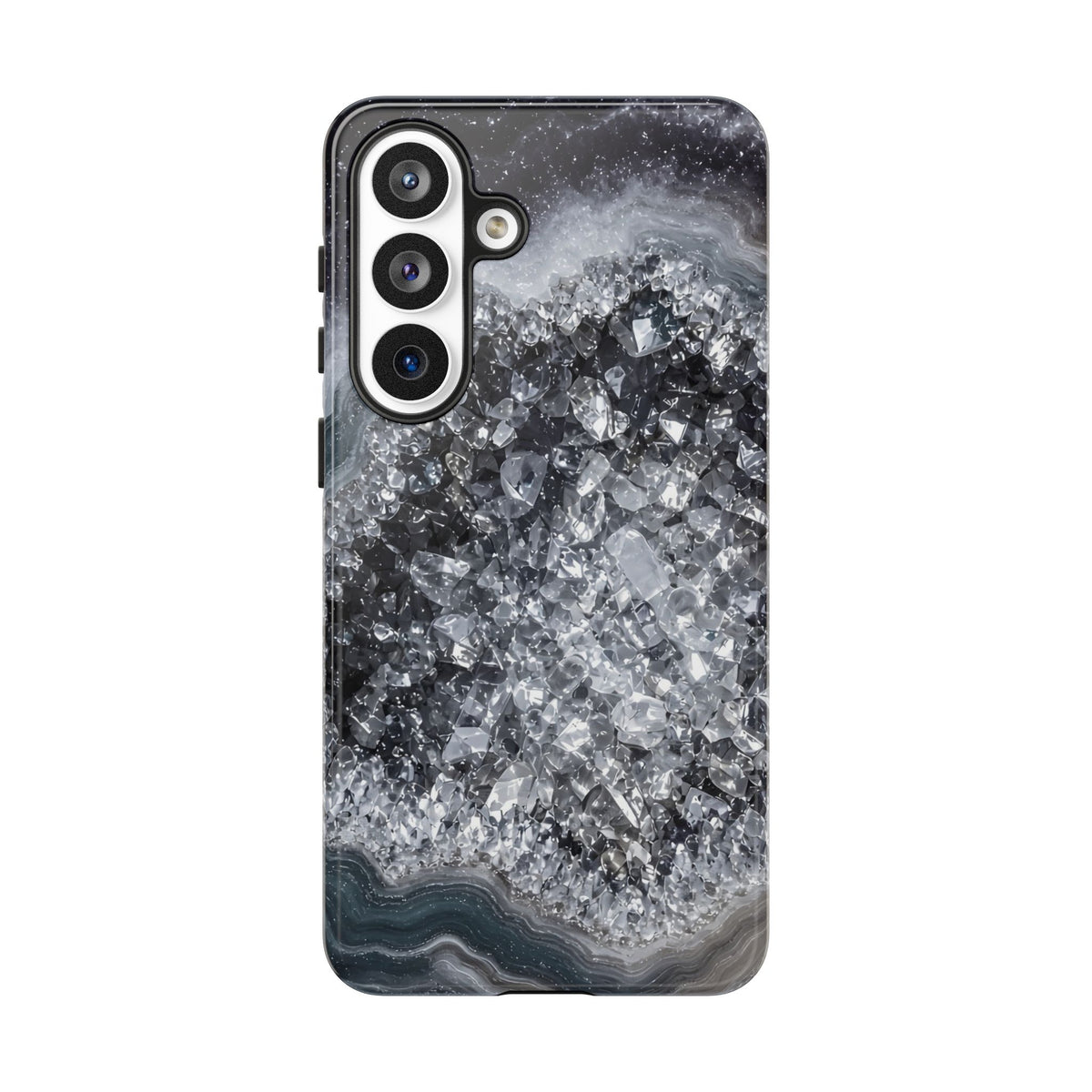 Geode Core - Silver Smoke Phone Case