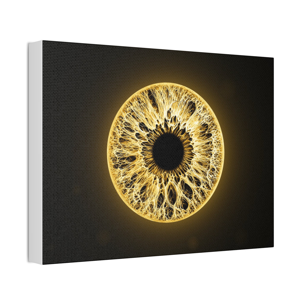 BLXNTT Iris – Lace Web Molten Gold Glossy Canvas