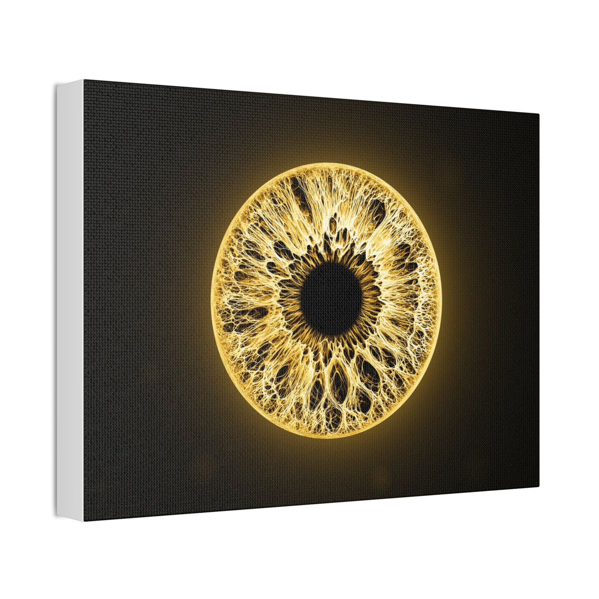 BLXNTT Iris – Lace Web Molten Gold Glossy Canvas