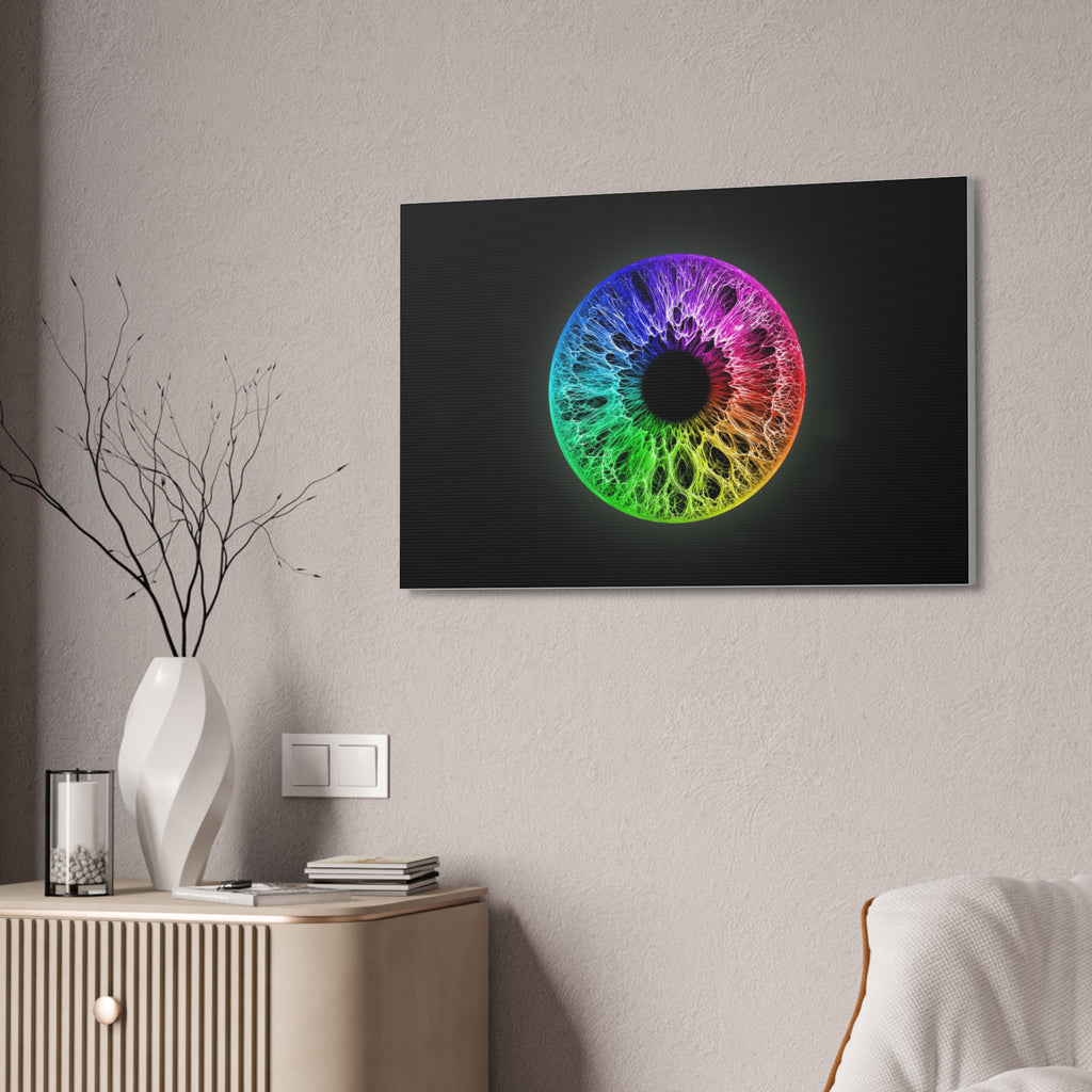 BLXNTT Iris – Lace Web Rainbow Sectors Glossy Canvas