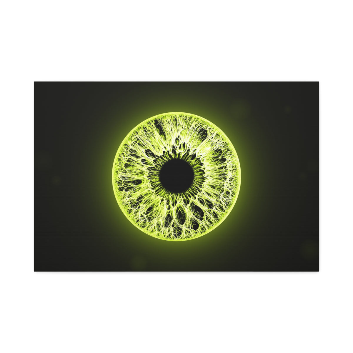 BLXNTT Iris – Lace Web Toxic Chartreuse Glossy Canvas