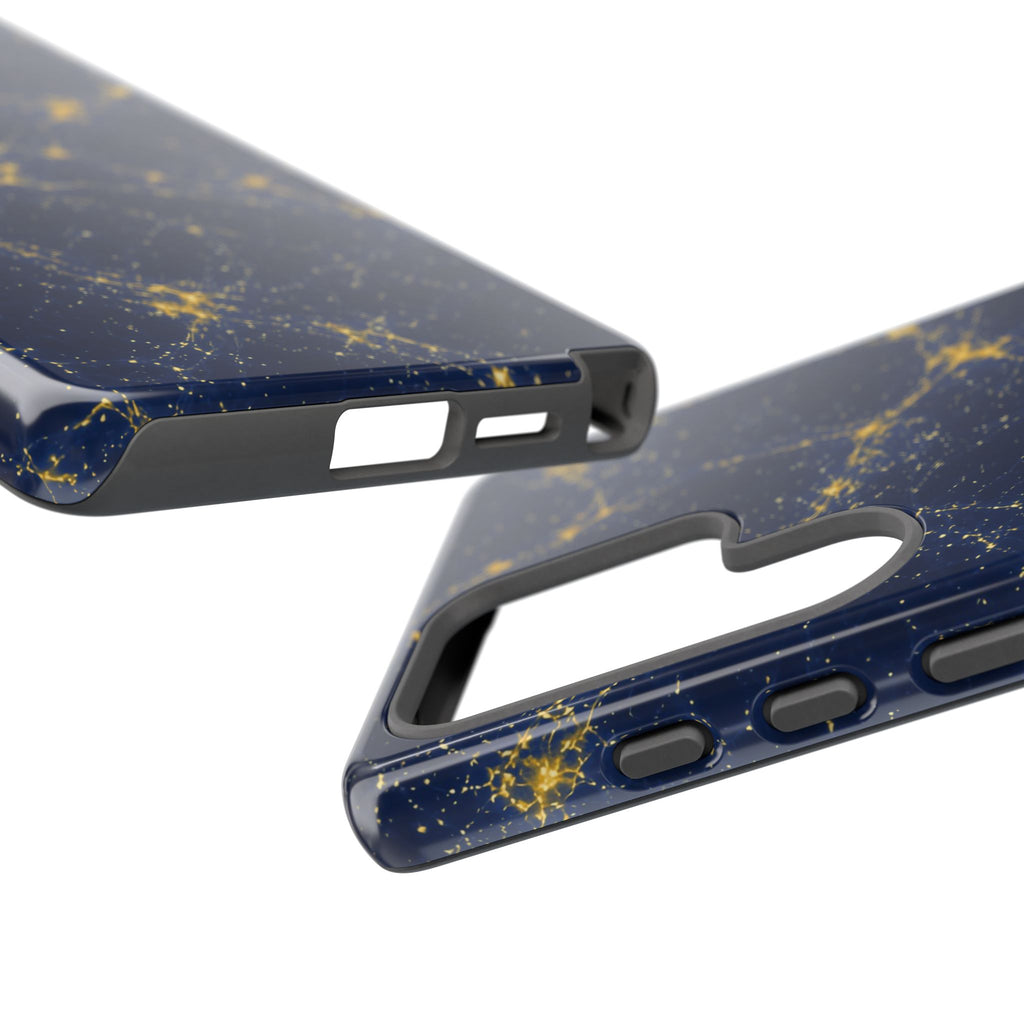 Neon Mycelium - Mustard Navy Phone Case