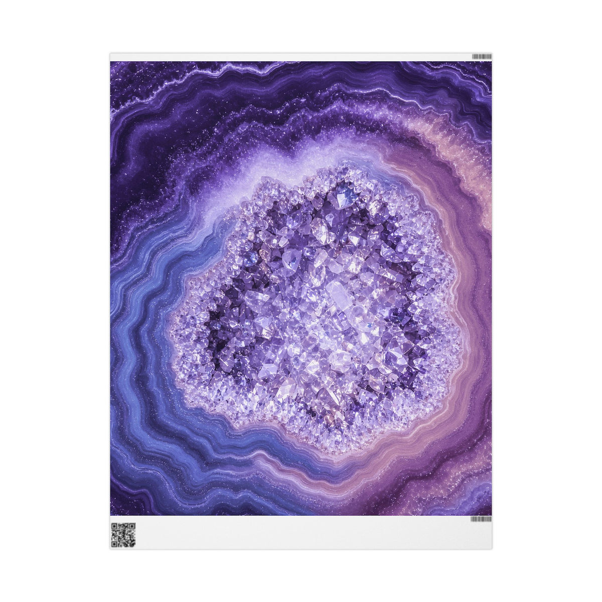 Geode Core - Lilac Dream Wrapping Paper