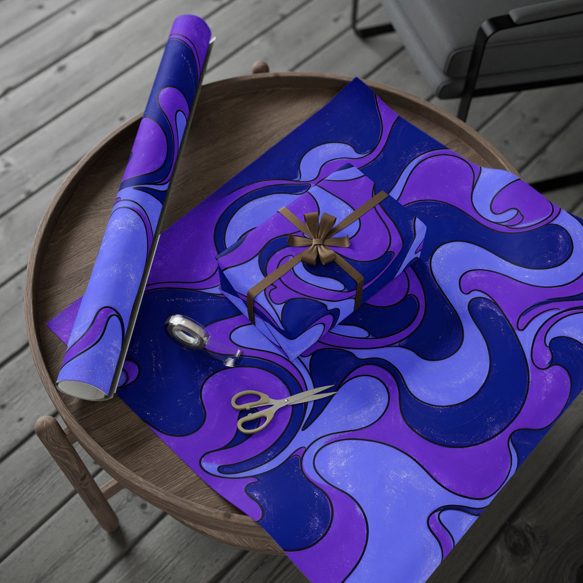 Fillmore Flow - Ultraviolet Wrapping Paper