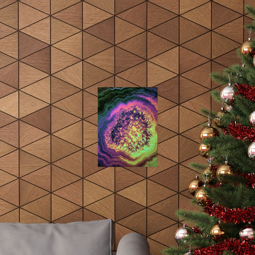 Geode Core - Holographic Poster