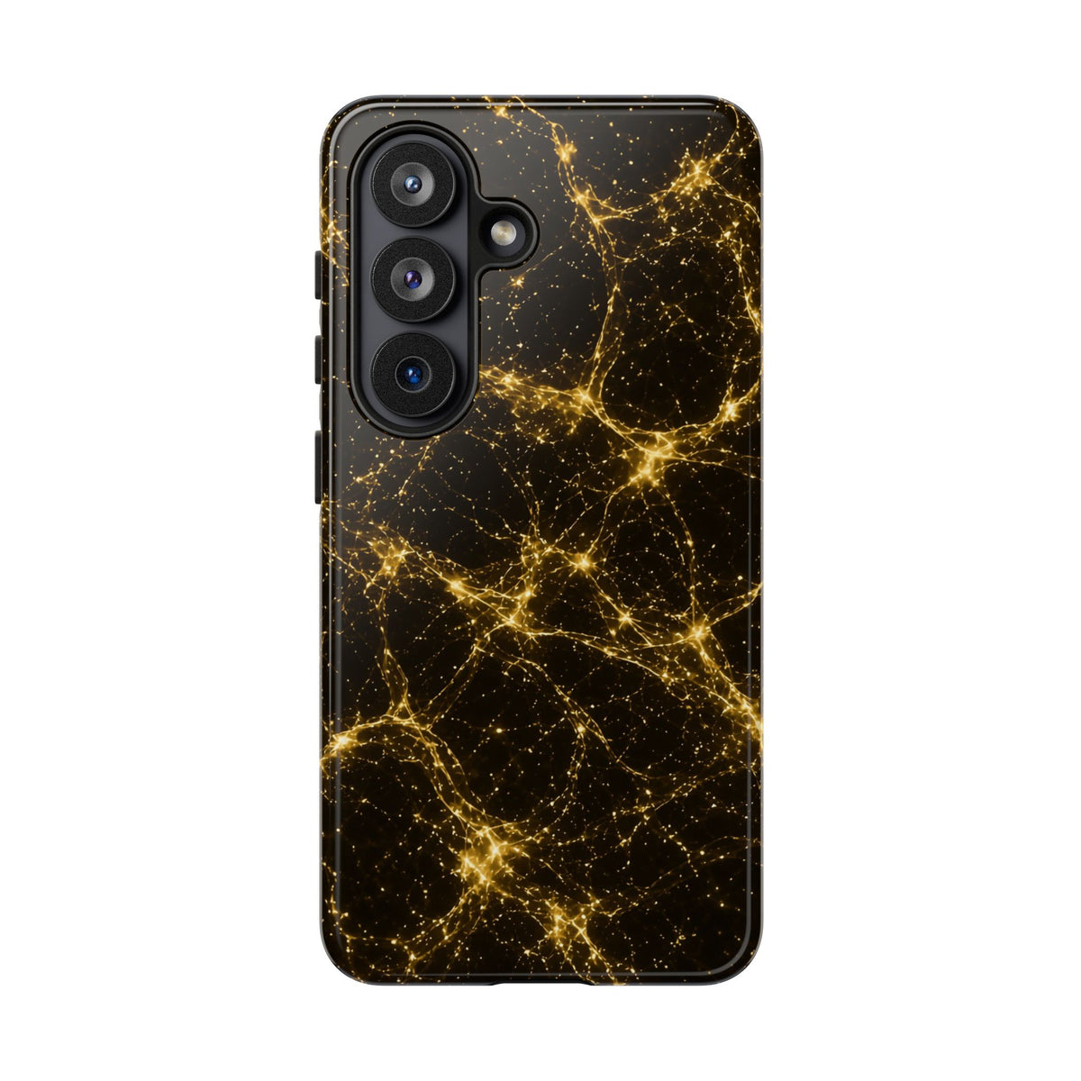 Neon Mycelium - Gold Filigree Phone Case