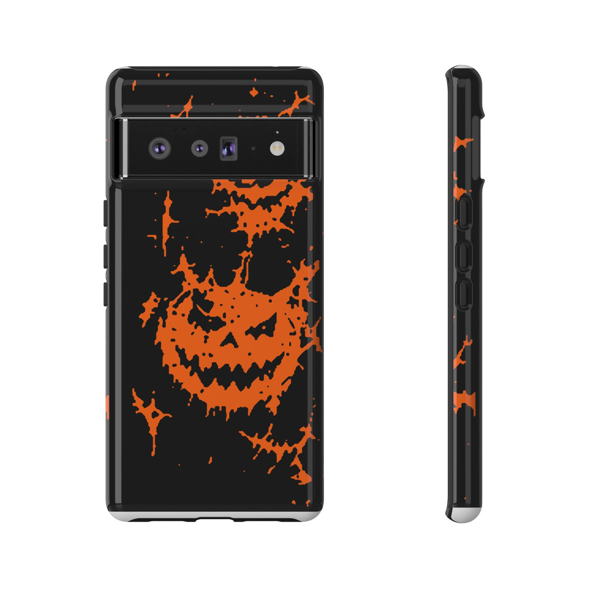 Orange Spiderweb Pumpkin Phone Case