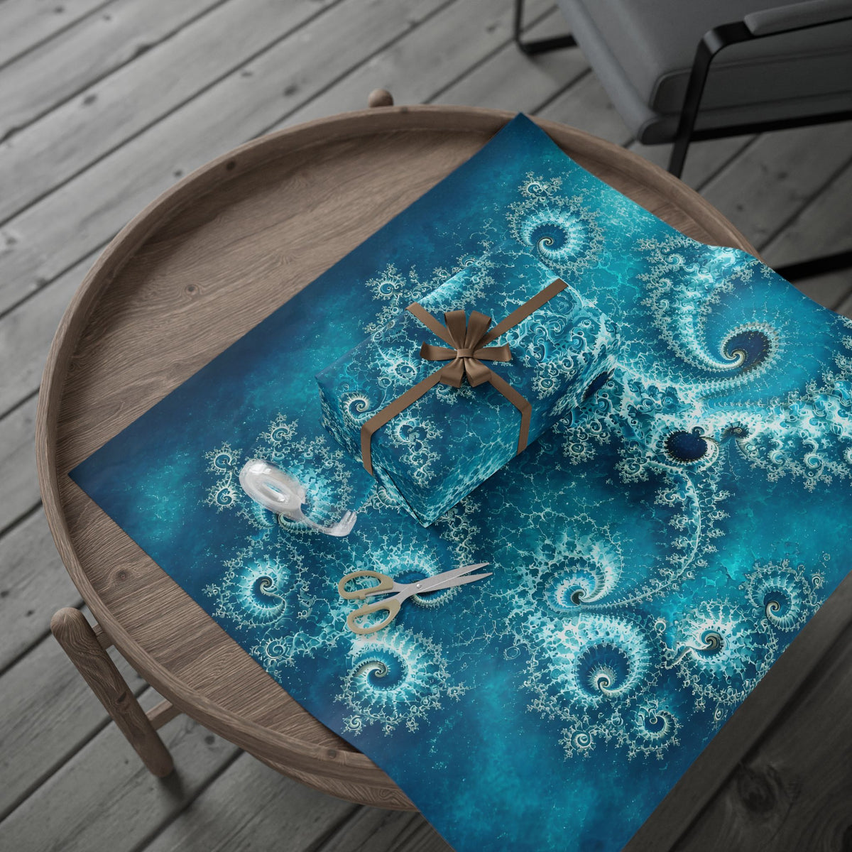 Copper Infinity - Lagoon Wrapping Paper