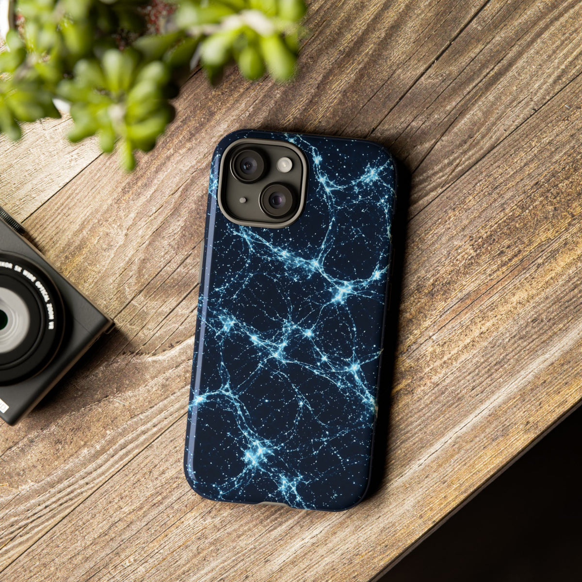 Neon Mycelium - Ice Crystal Phone Case