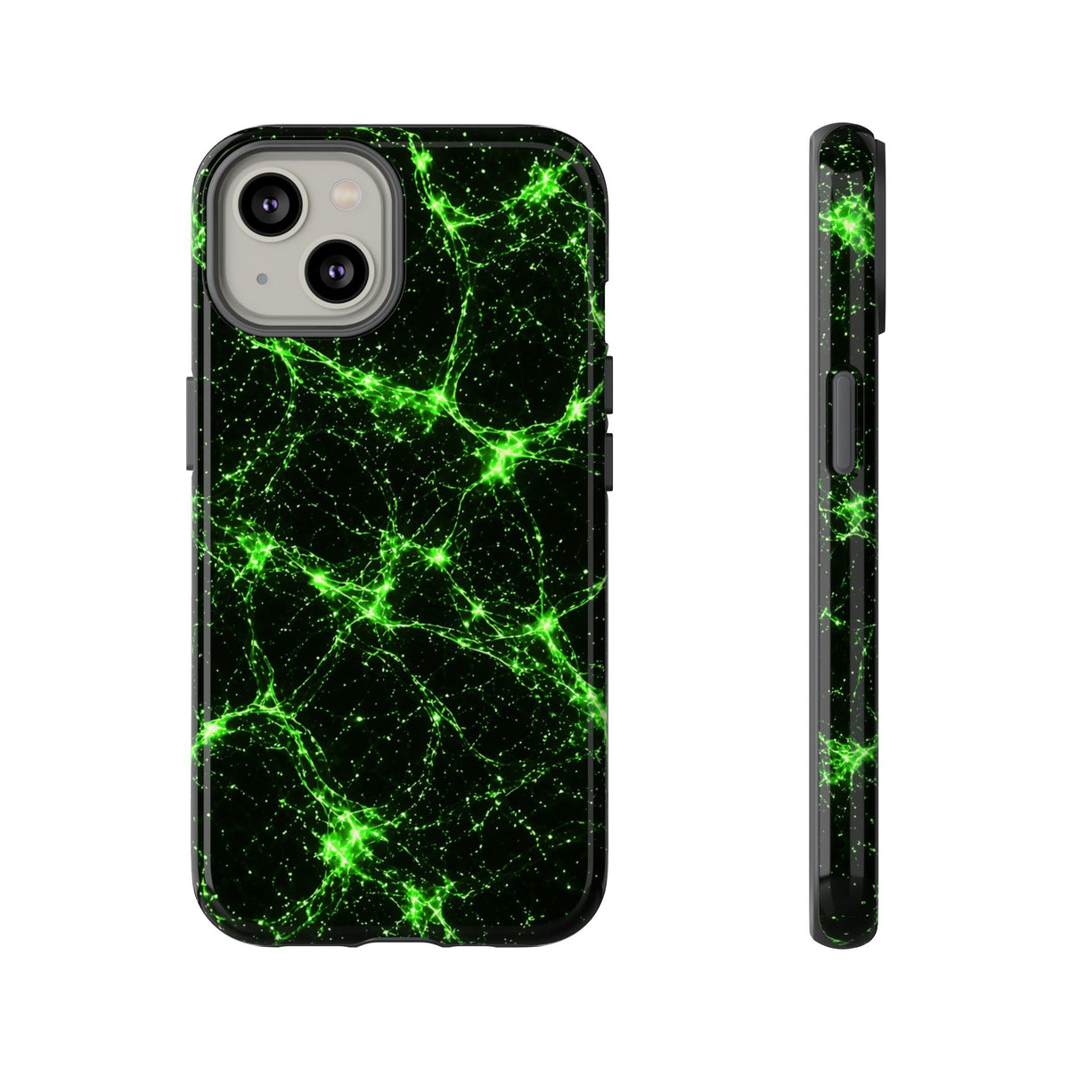 Neon Mycelium - Toxic Lime Phone Case