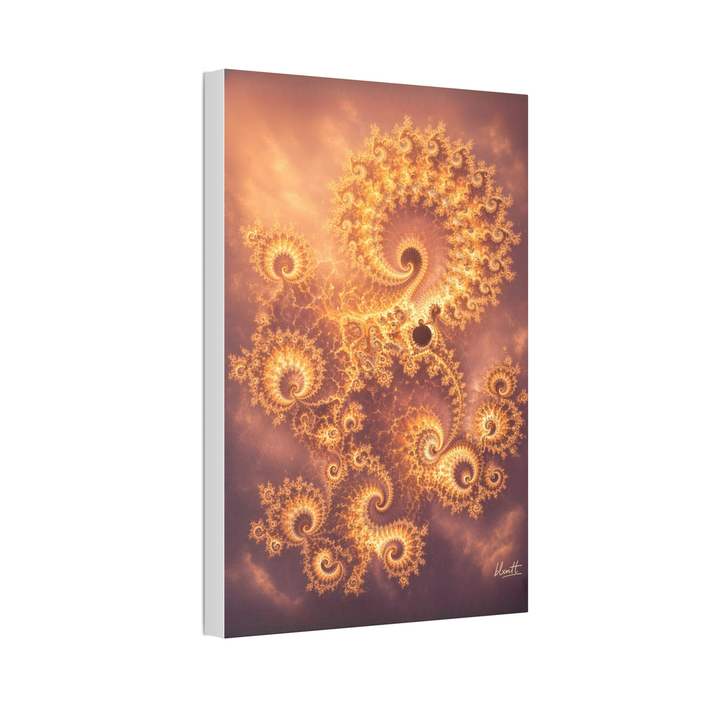 Copper Infinity - Golden Hour Glossy Canvas