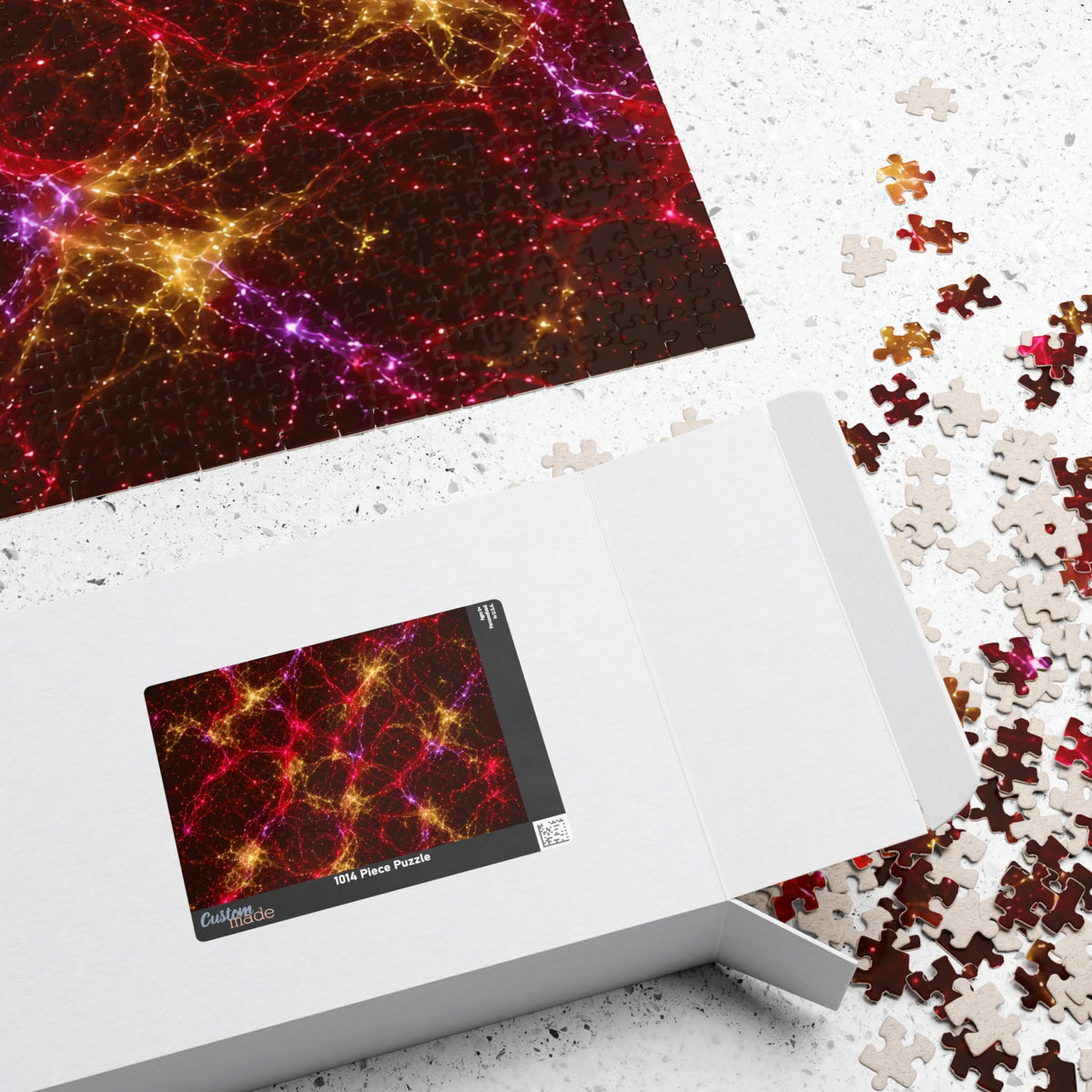 Neon Mycelium - Rainbow Nerve Jigsaw Puzzle