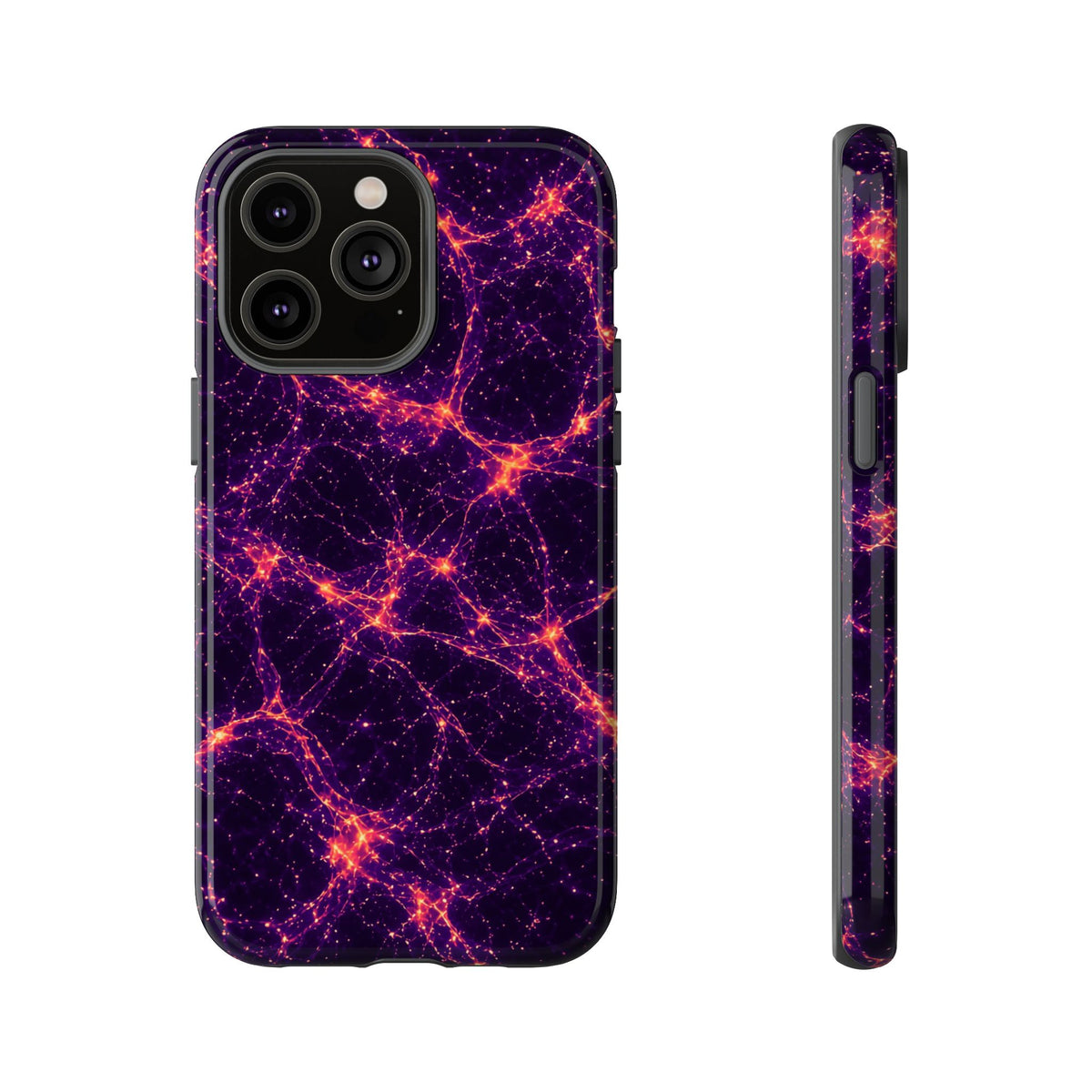 Neon Mycelium - Sunset Synapse Phone Case
