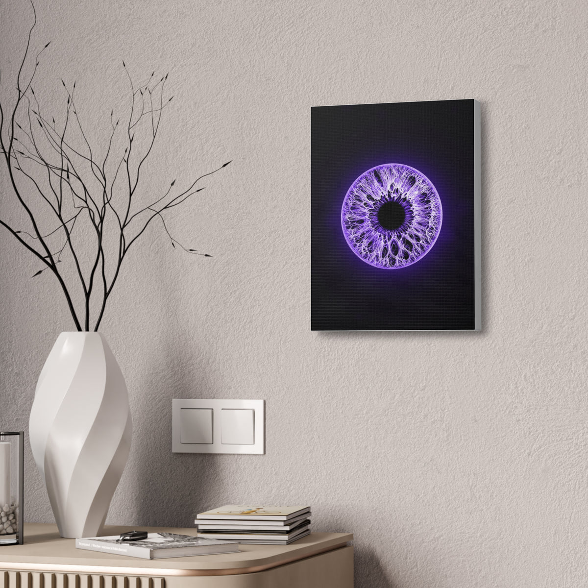 BLXNTT Iris – Lace Web Ultraviolet Glossy Canvas