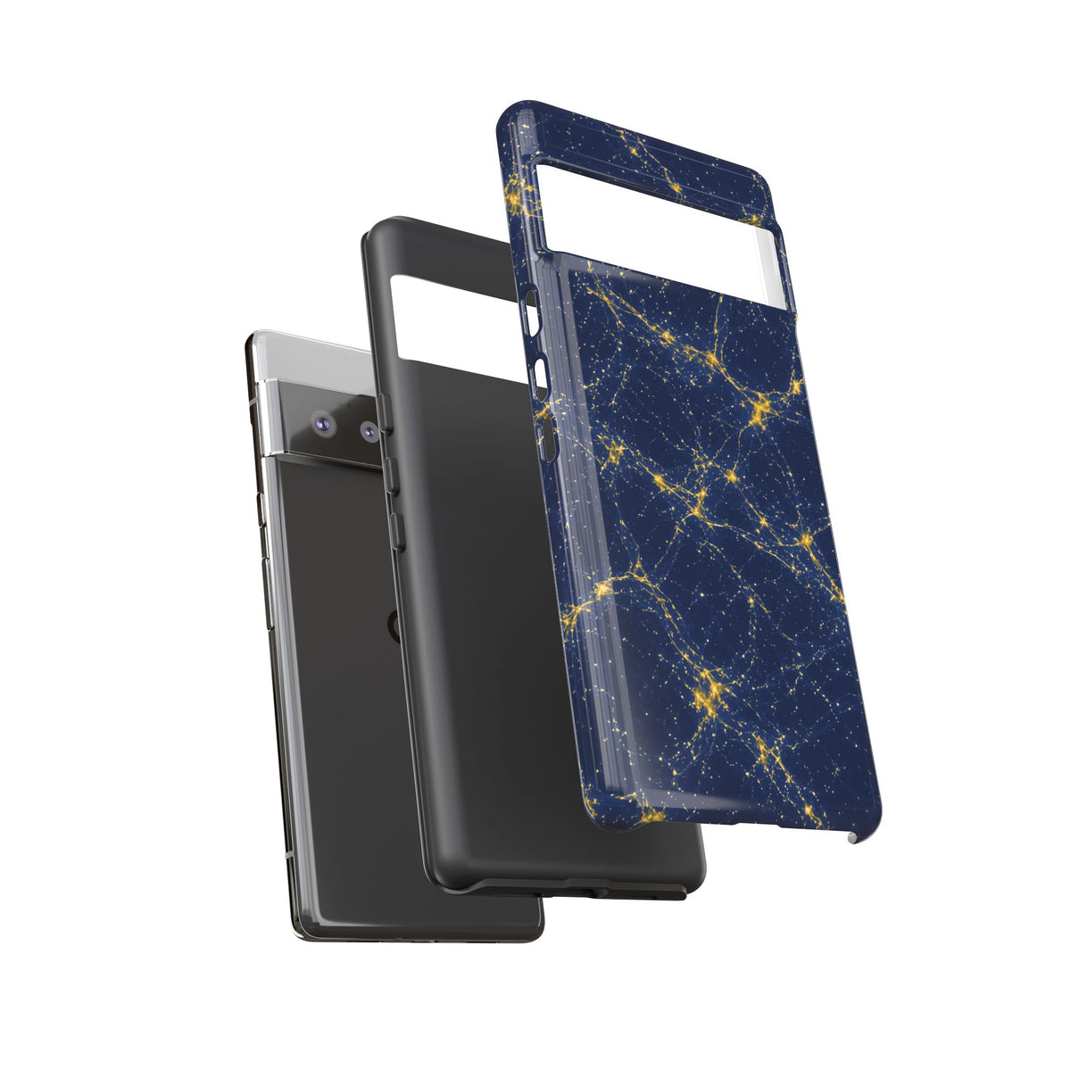 Neon Mycelium - Mustard Navy Phone Case